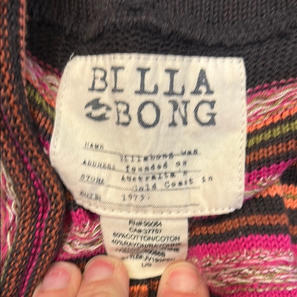 Billabong Pink and Gray Knit Cardigan Sweater - Picture 5 of 5